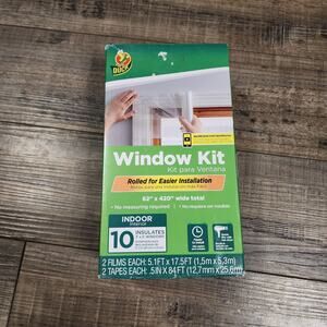 New in box Duck Window Insulation Kit  X